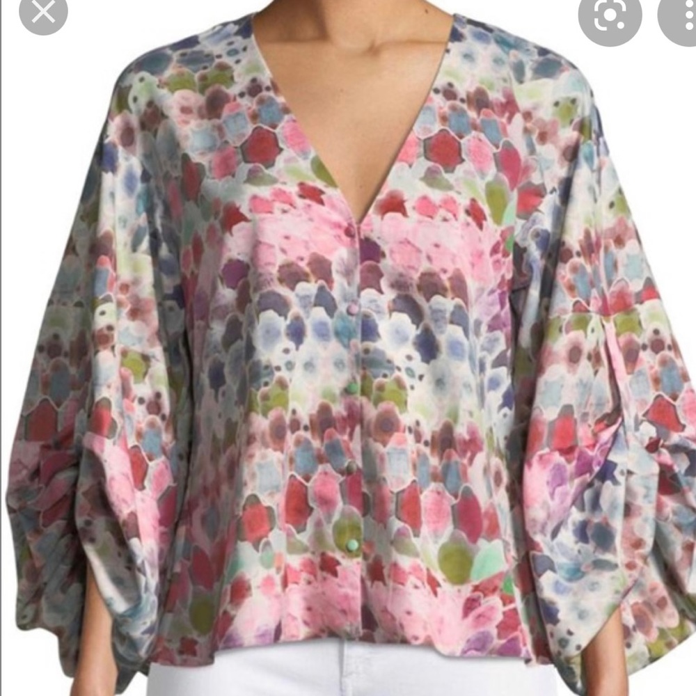 ALEXIS Multi Watercolored Top